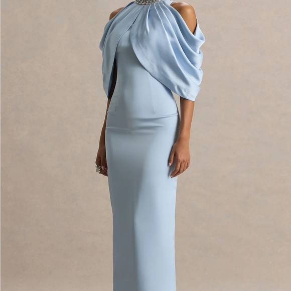 Club L London Dresses & Skirts - Club L London Light Blue Maxi Dress